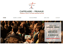 Tablet Screenshot of cappelaere-prunaux.com